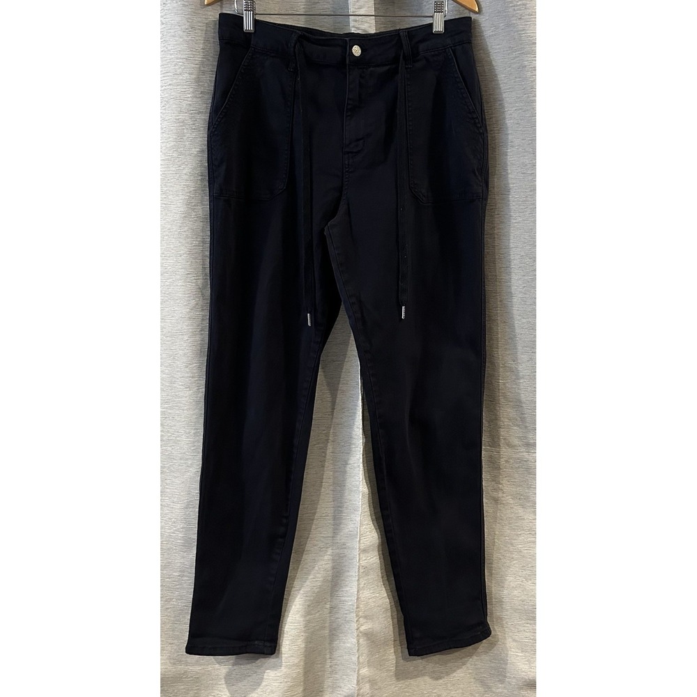 Judy Blue Jogger Pants Drawstring Waist Pockets Navy Blue Casual Size‎ 13/31